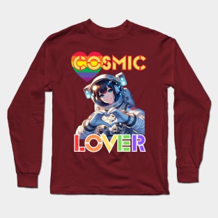 Kawaii, Anime Girl, Cosmic Lover | Catsie Cat Long Sleeve T-Shirt